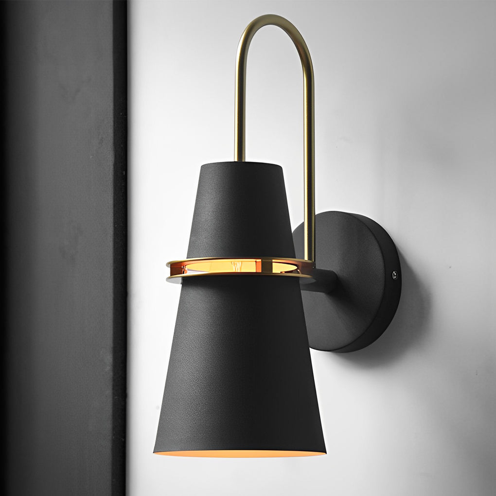 Modern Diffused Wall Sconce — White Iron, 6" Diameter, Indoor