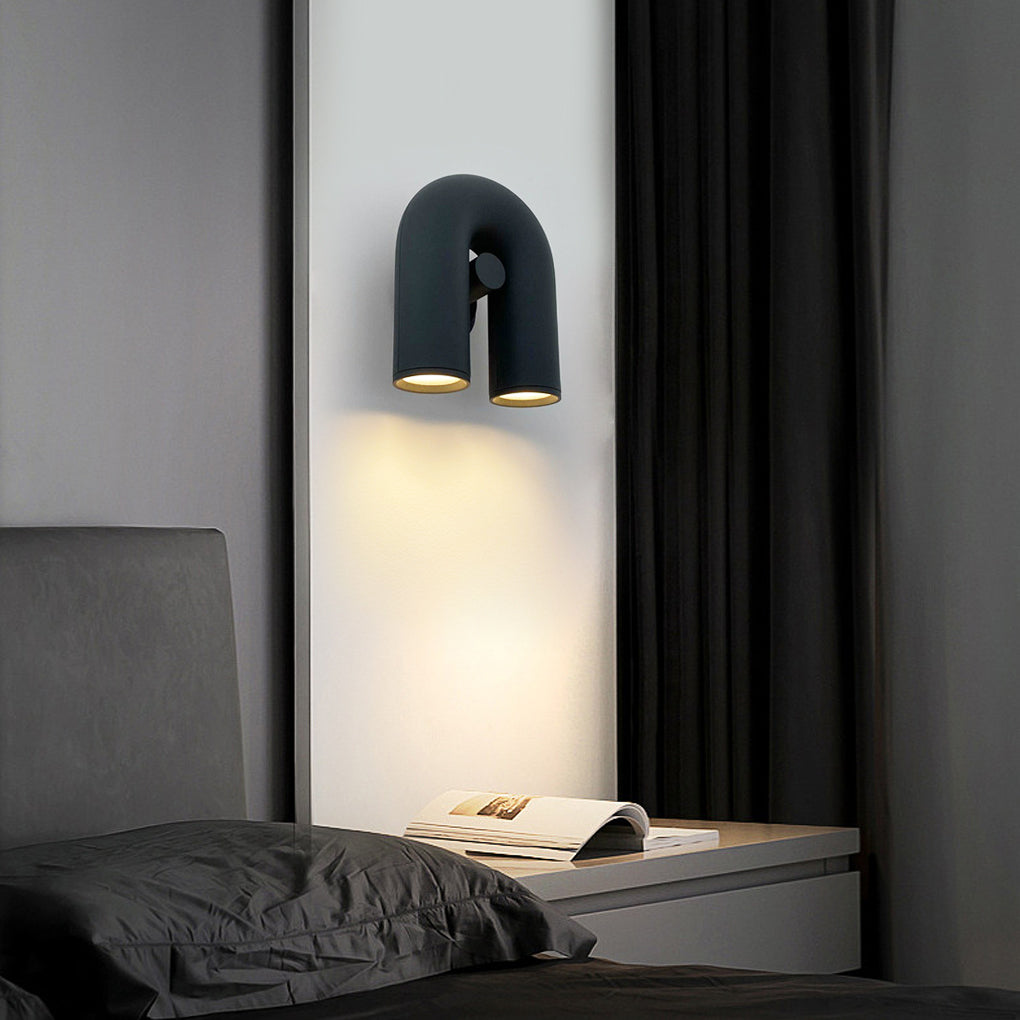LED Nordic Wall Sconce - Rotatable U-Shaped Water Pipe Lighting