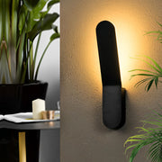 Minimalist LED Uplight Wall Sconce — Aluminum & Acrylic, 5W 3000K, Black or White
