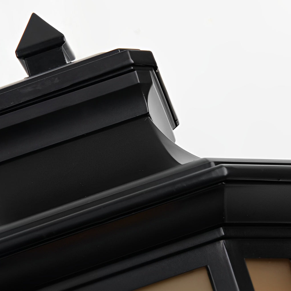 Retro Minimalist Outdoor Pillar Light — Aluminum Alloy and Glass, IP33 Waterproof, 3000K Warm White