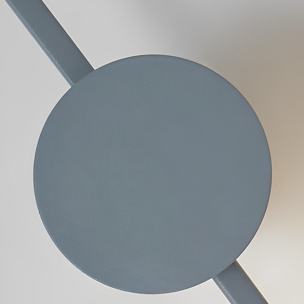 Circular LED Strip Wall Sconce — Black Iron, 37W, 3000K Warm White, 41.7" Wide