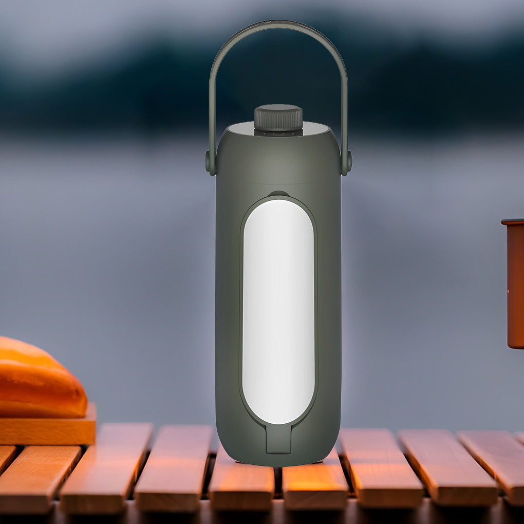 Dimmable LED Camping Lantern — ABS, USB Rechargeable, 3-in-1 with SOS Emergency Light, 3" × 7"