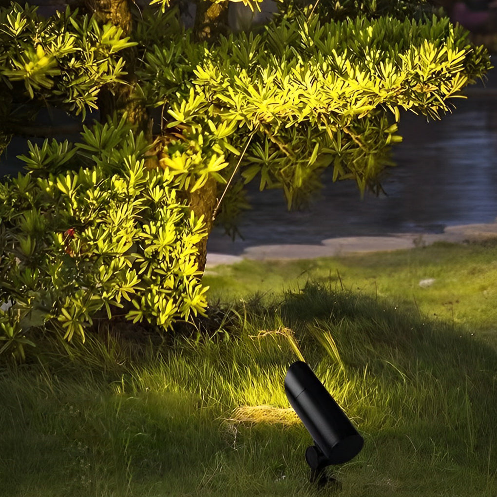 Modern Black LED Outdoor Landscape Spotlight — Aluminum, 10W / 20W, 3000K, IP Waterproof, 24° Beam