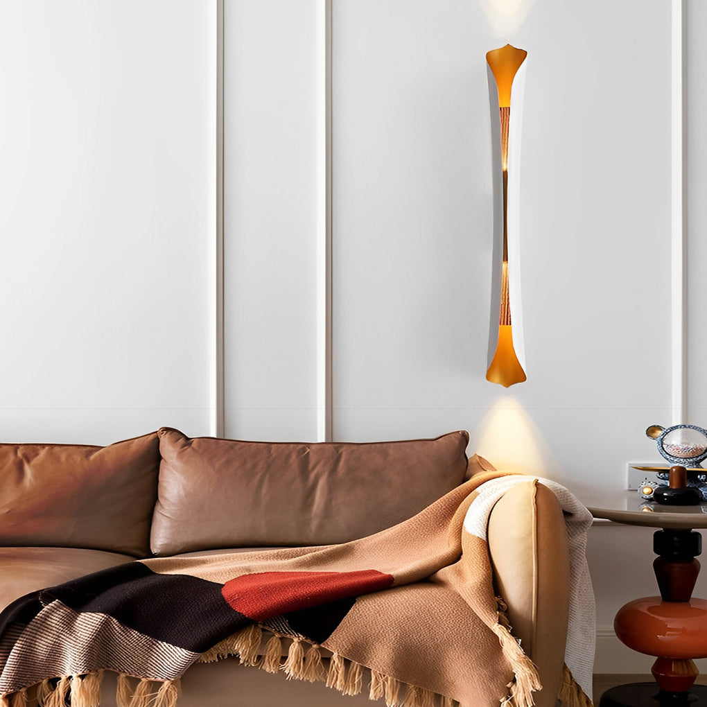Modern Up/Down Wall Sconce — Iron, COB 5W × 2, 3000K, Available in 19", 32", or 47"