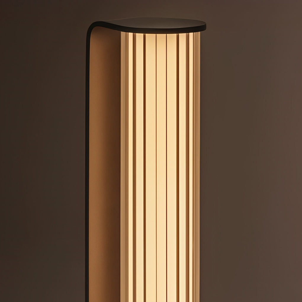 Dual Cylinder Bollard Pathway Light — Black Stainless Steel & Acrylic, LED, IP65, 3000K, 30.9"