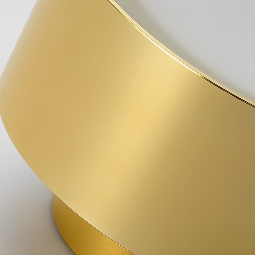 Modern Minimalist Round LED Flush-Mount Ceiling Light — Aluminum, 6W, 3000K, 5.9" Diameter