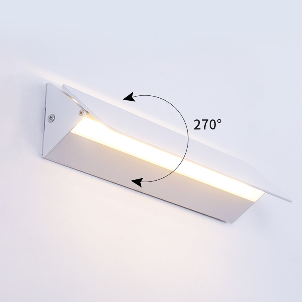 Rectangular Adjustable Wall Sconce — Aluminum, 270° Rotatable, COB LED, 6W / 12W / 18W, 3000K / 6000K
