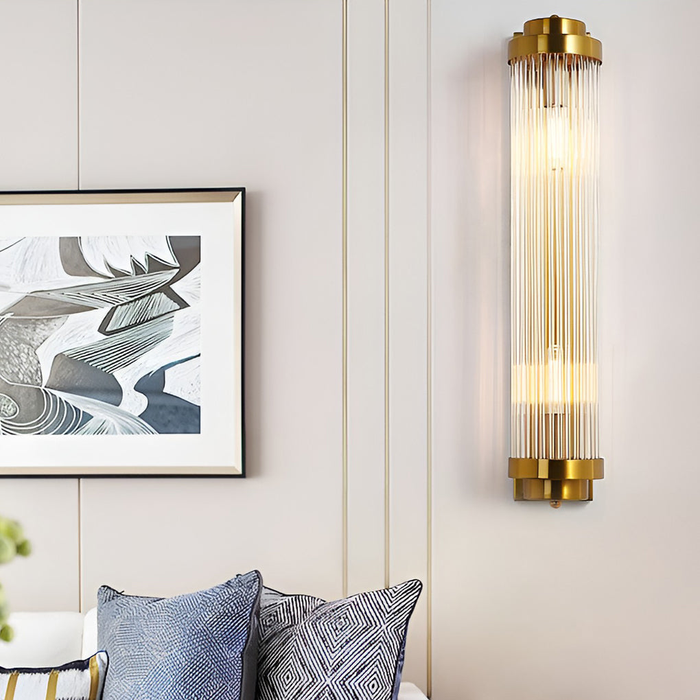 Adjustable Crystal Wall Sconce — Gold, E14, Warm White 3000K, 16" or 24"