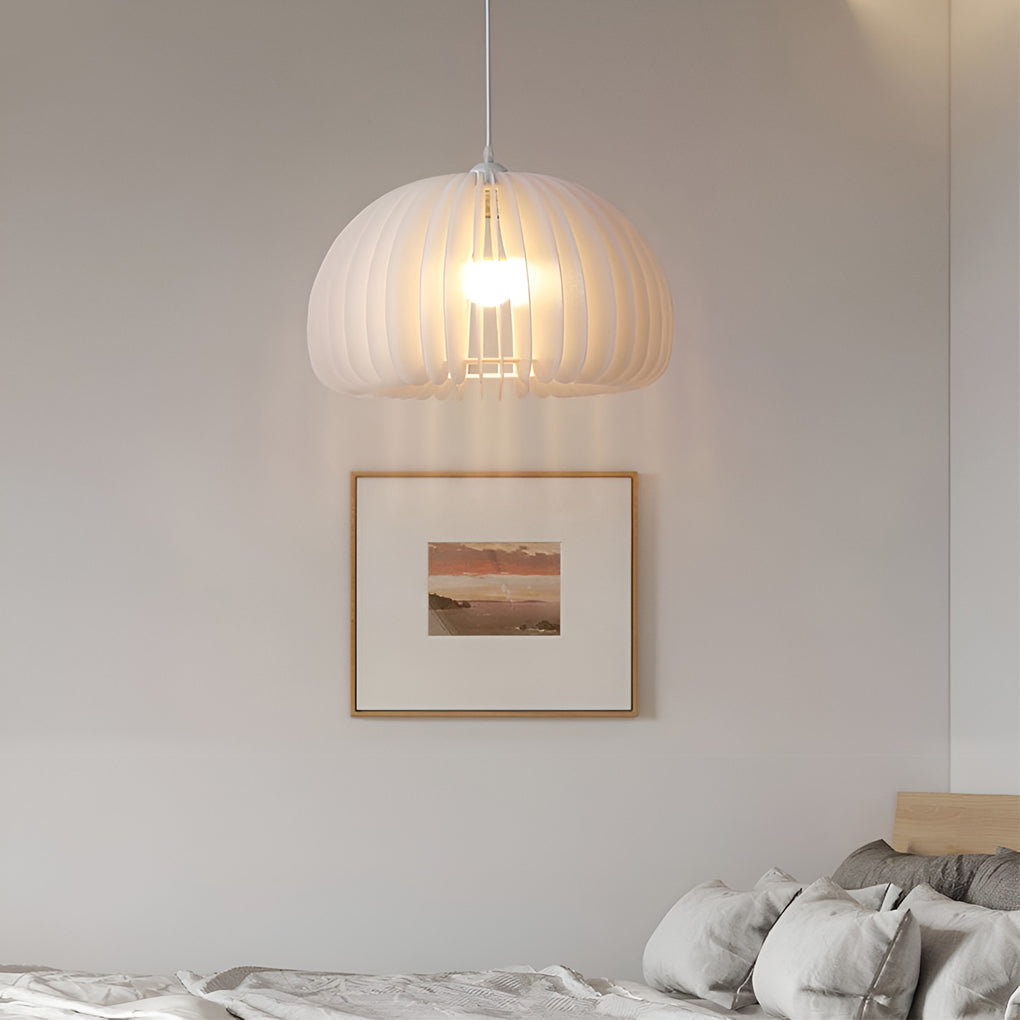 Lantern Pendant Light — Acrylic & Iron, White, 16W E27, 3-Step Dimming (3000K/4500K/6000K)