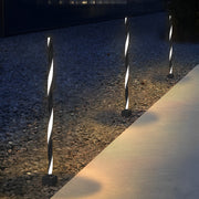 Linear Minimalist Outdoor Solar Path Lamp — Matte Black Die-Cast Aluminum, LED 3000K, 12W, Waterproof