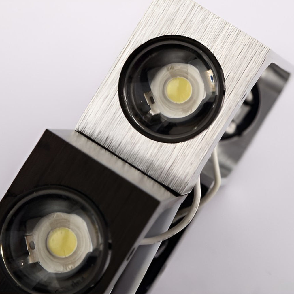 Modern Rectangular Up/Down Wall Washer Sconce — Aluminum, LED, 3000K / 6000K