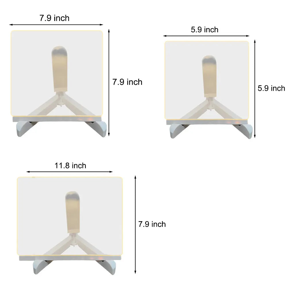 LED Acrylic Message Board Colorful Writable Table Lamp Luxe