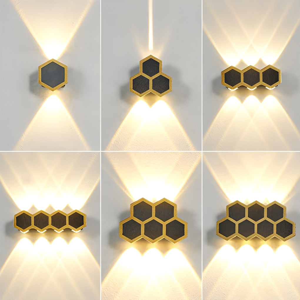 Beehive Up/Down Outdoor Wall Sconce — Aluminum, LED, IP65 Weatherproof