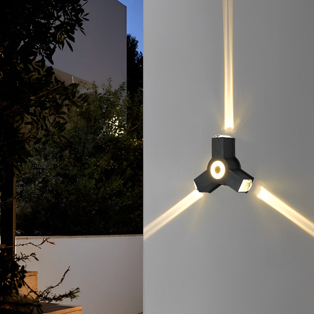 Up/Down Outdoor Wall Washer Sconce — Aluminum, LED, Waterproof, 2-, 3-, or 4-Light