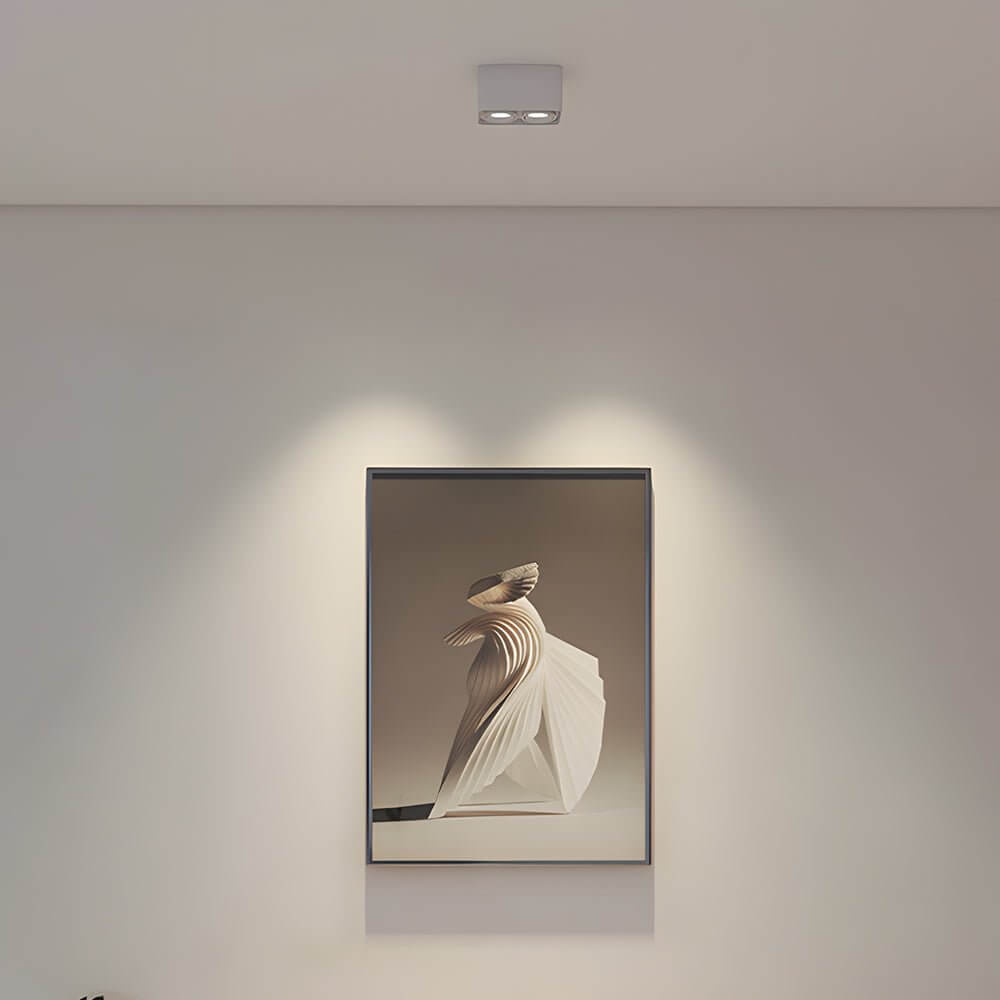 7w cob led flush mount spotlight 43 inch h square design