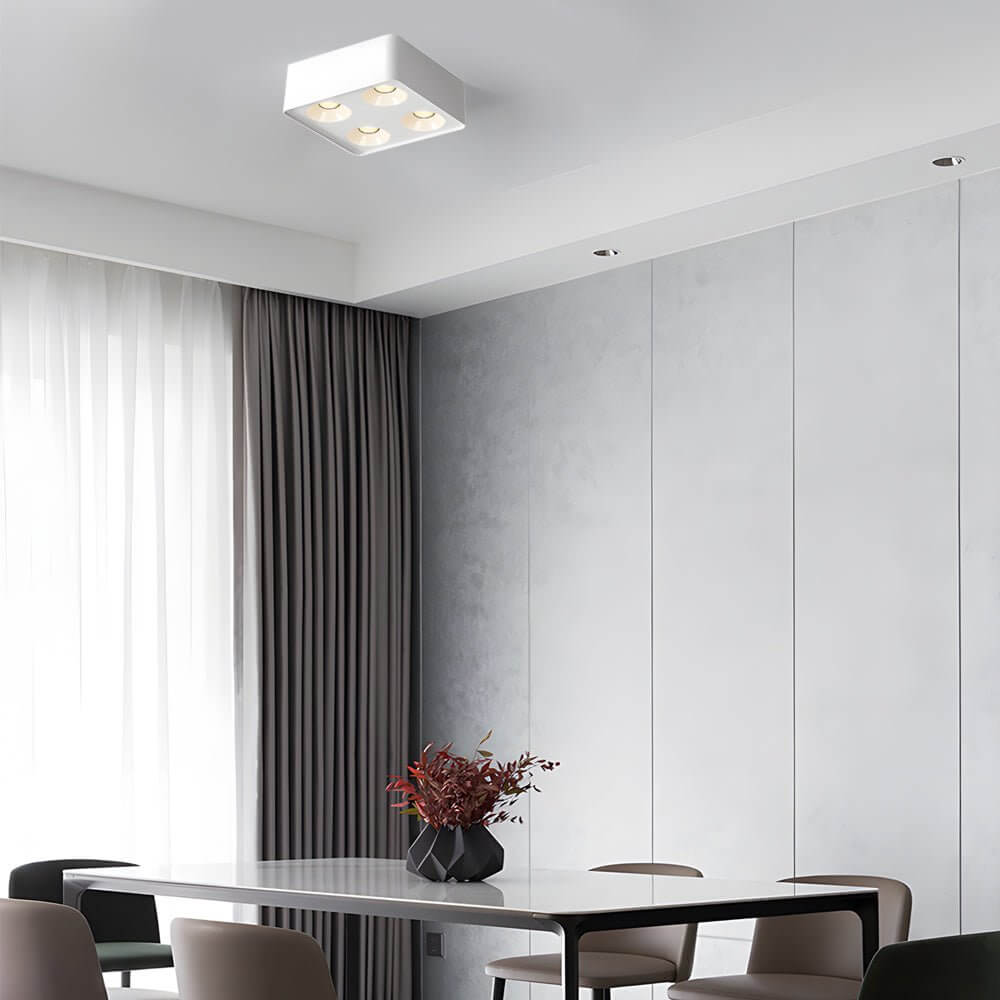 7w cob led flush mount spotlight 43 inch h square design