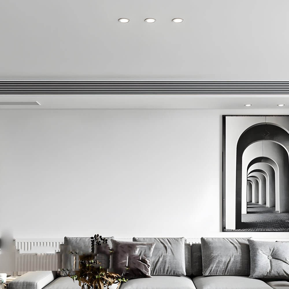 7w round recessed ceiling downlight with 33 inch regressed led