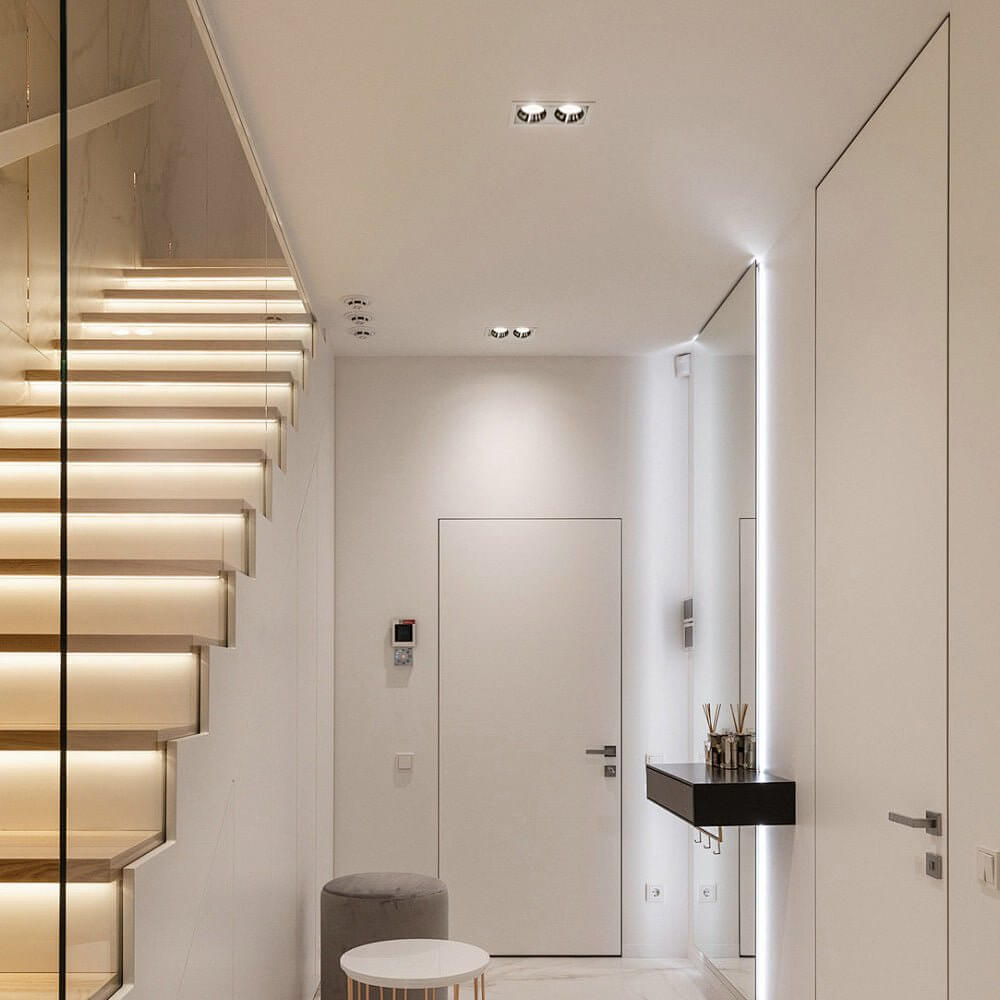 10W LED Recessed Ceiling Downlight with Dual Heads - 8.3 Inches