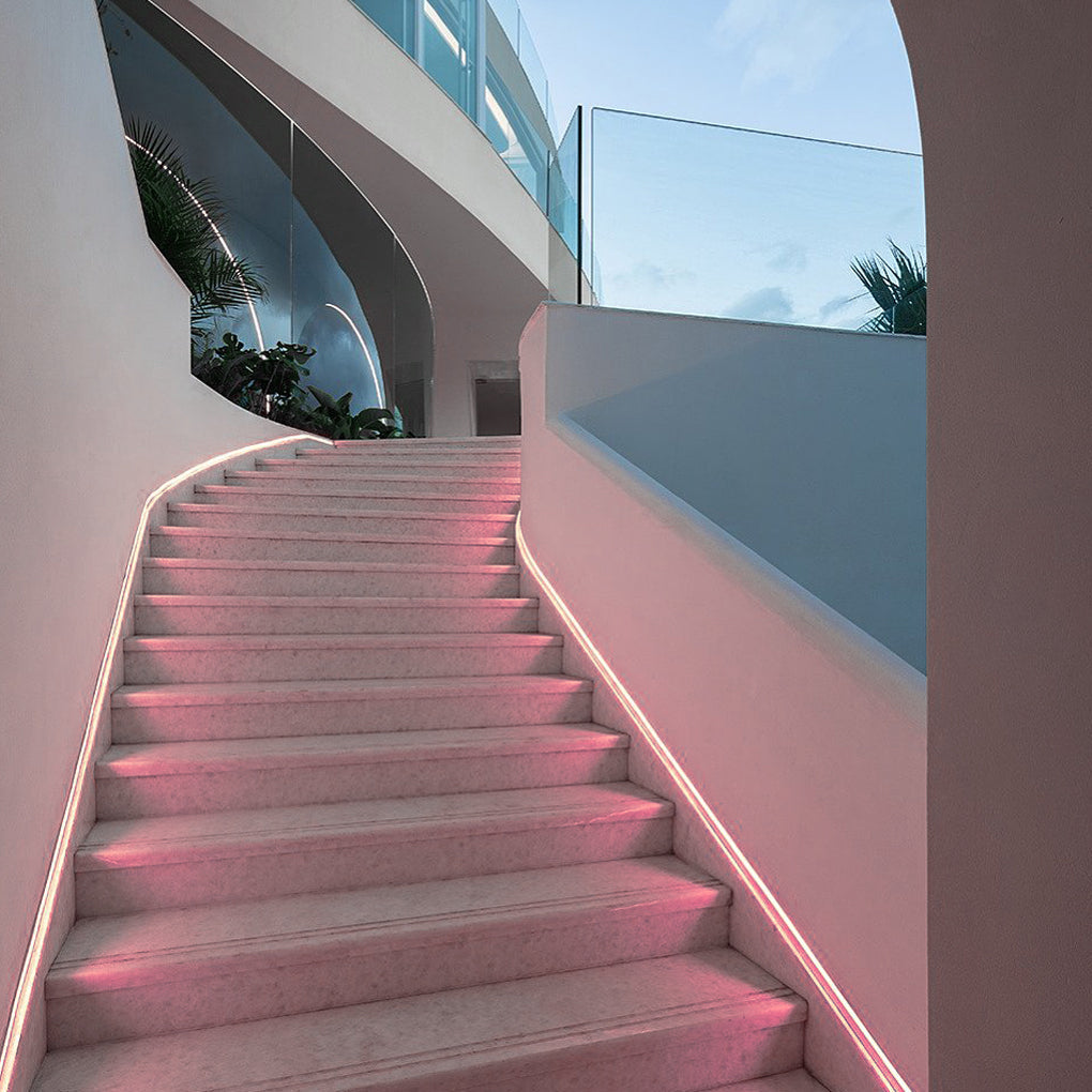 Round Neon LED Strip Light — Flexible PVC, 360° Emitting, IP54 Waterproof, 39.37" Length