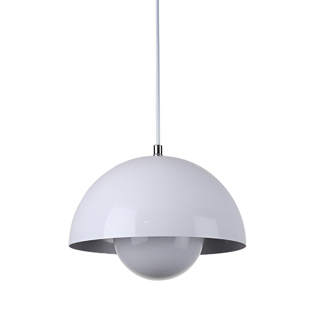 Flowerpot 1-Light Mini Pendant — Iron, Dome Mushroom Shade, E27, 9" Diameter, 3000K Warm White