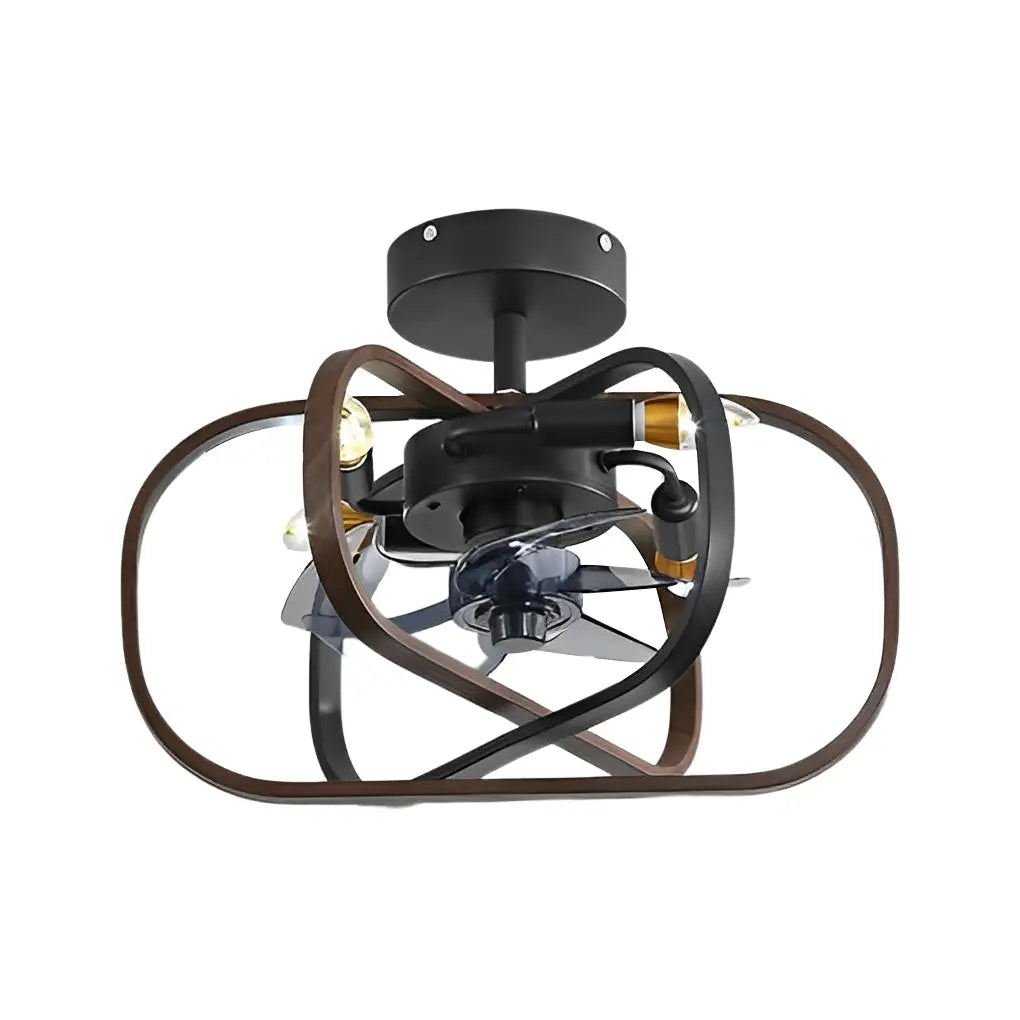 Bladeless Ceiling Fan with Remote Control: Retro Design, Three-Step Dimming, and Silent Operation Luxe