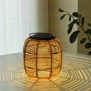 Modern Waterproof Rattan Lantern Solar Garden Lights - Creative Lawn Lamp Luxe