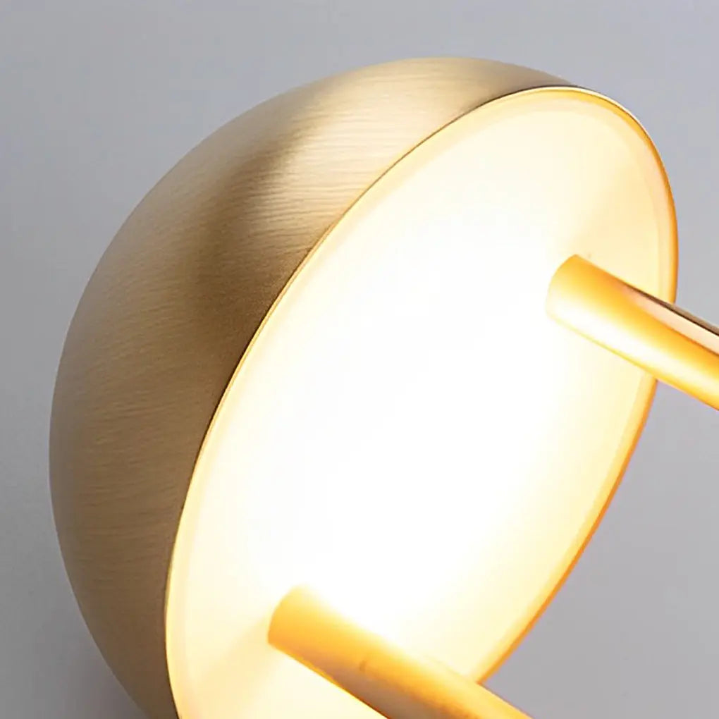 Touch-Dimming Nickel Jingle Table Lamp for Ambient Lighting Luxe