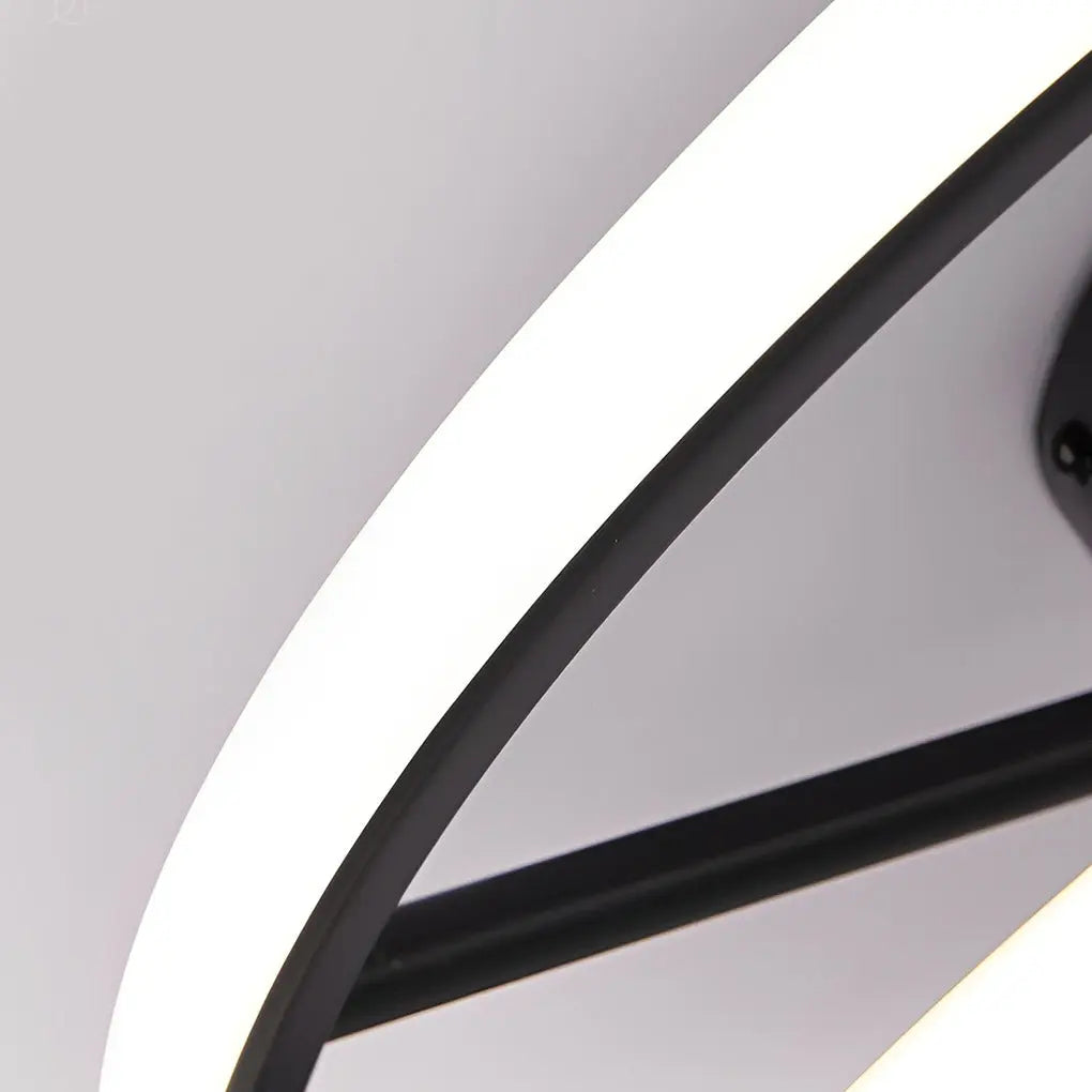 Nordic Bladeless Ceiling Fans with Remote Control - Round Three-Step Dimming LED Luxe