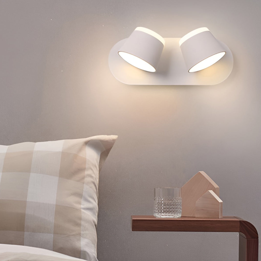 Modern Adjustable Up/Down LED Wall Sconce — Die-Cast Aluminum, Rotatable, 1-, 2-, or 3-Light