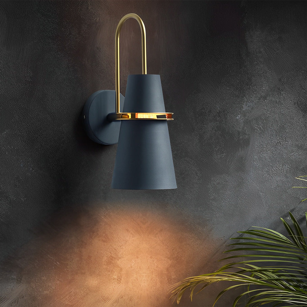Modern Diffused Wall Sconce — White Iron, 6" Diameter, Indoor