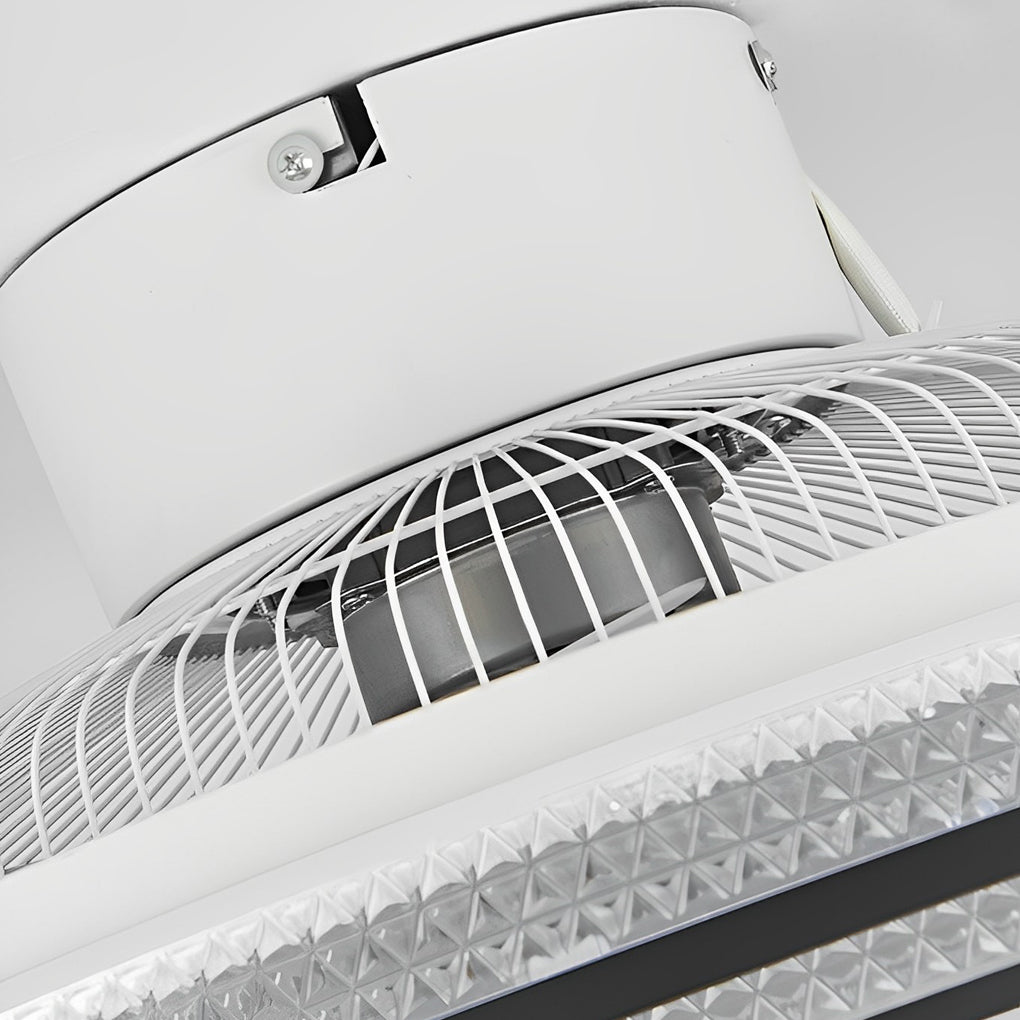 Modern Bladeless Ceiling Fans with Intelligent Timing, Mute Function, and LED Light
