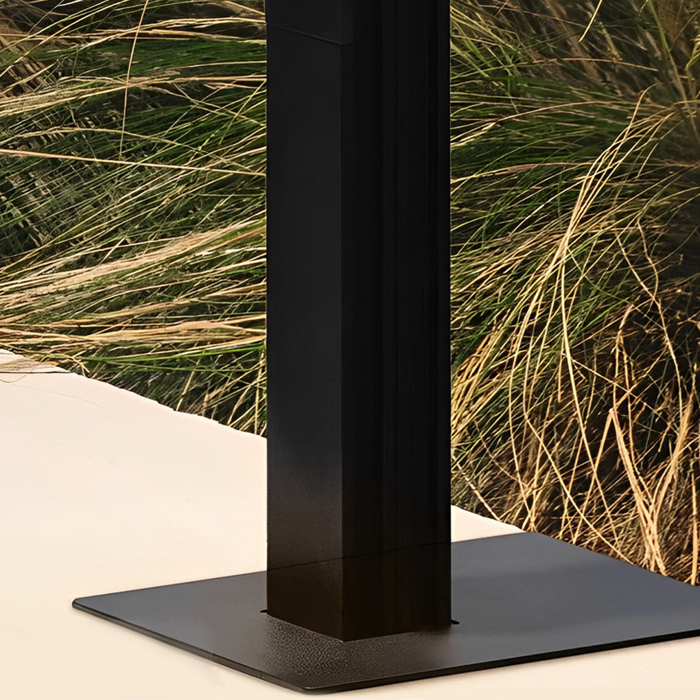 Dual Cylinder Bollard Pathway Light — Black Stainless Steel & Acrylic, LED, IP65, 3000K, 30.9"