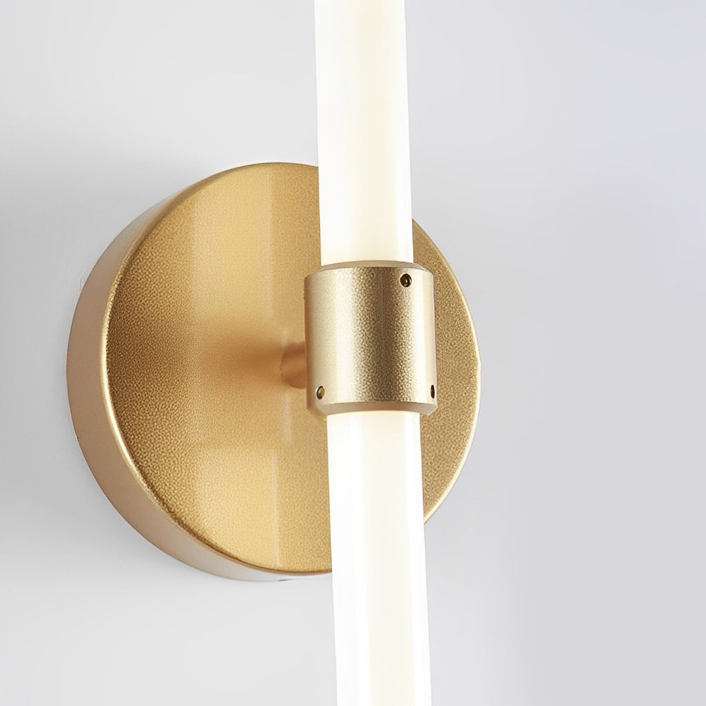 Minimalist Strip LED Wall Sconce — Iron and Acrylic, 10W, Three-Step Dimming, 3000K/4500K/6000K, 24" Linear