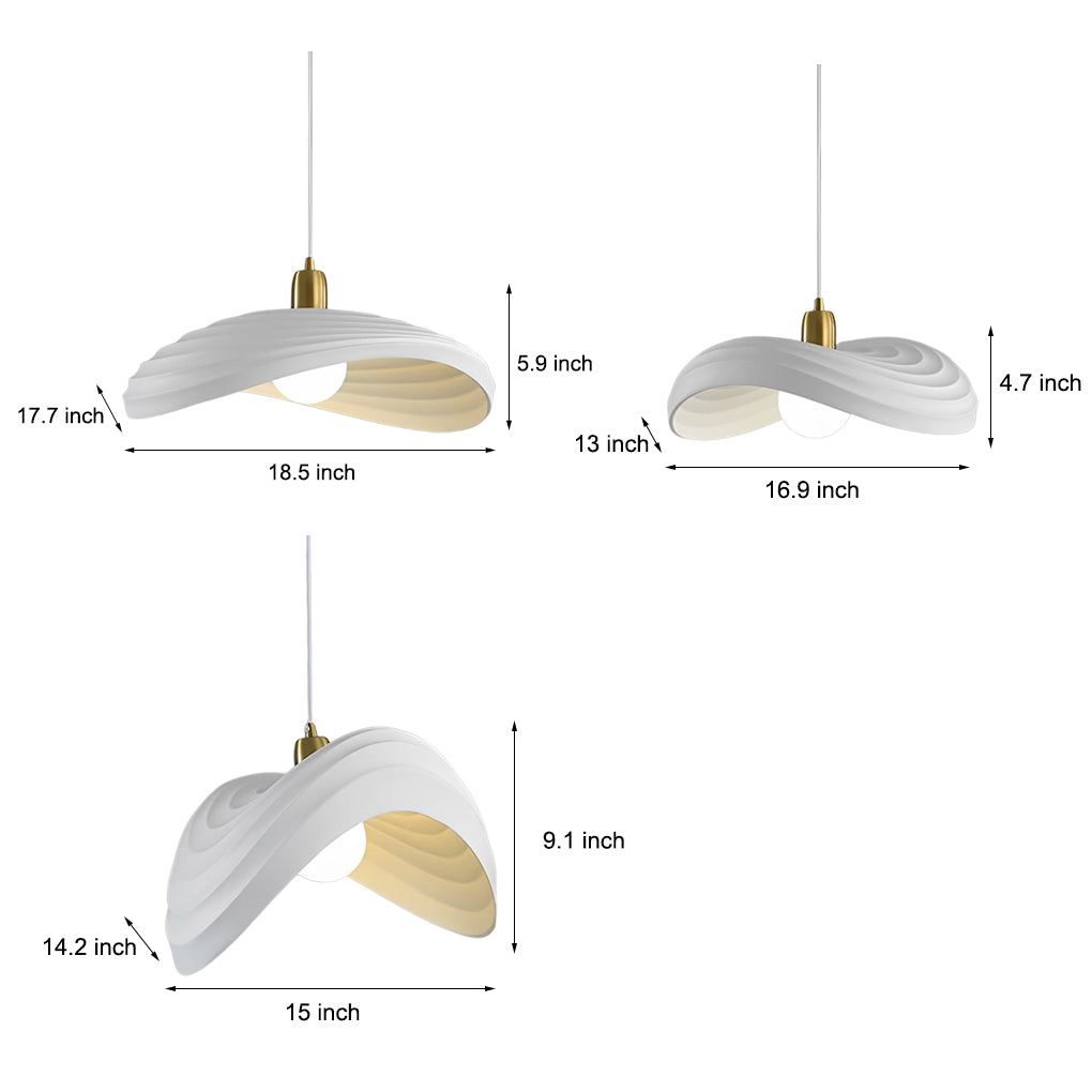 Wabi-Sabi Resin Chandelier — Hand-Molded, Electroplated Hardware, E27, 3000K Warm White