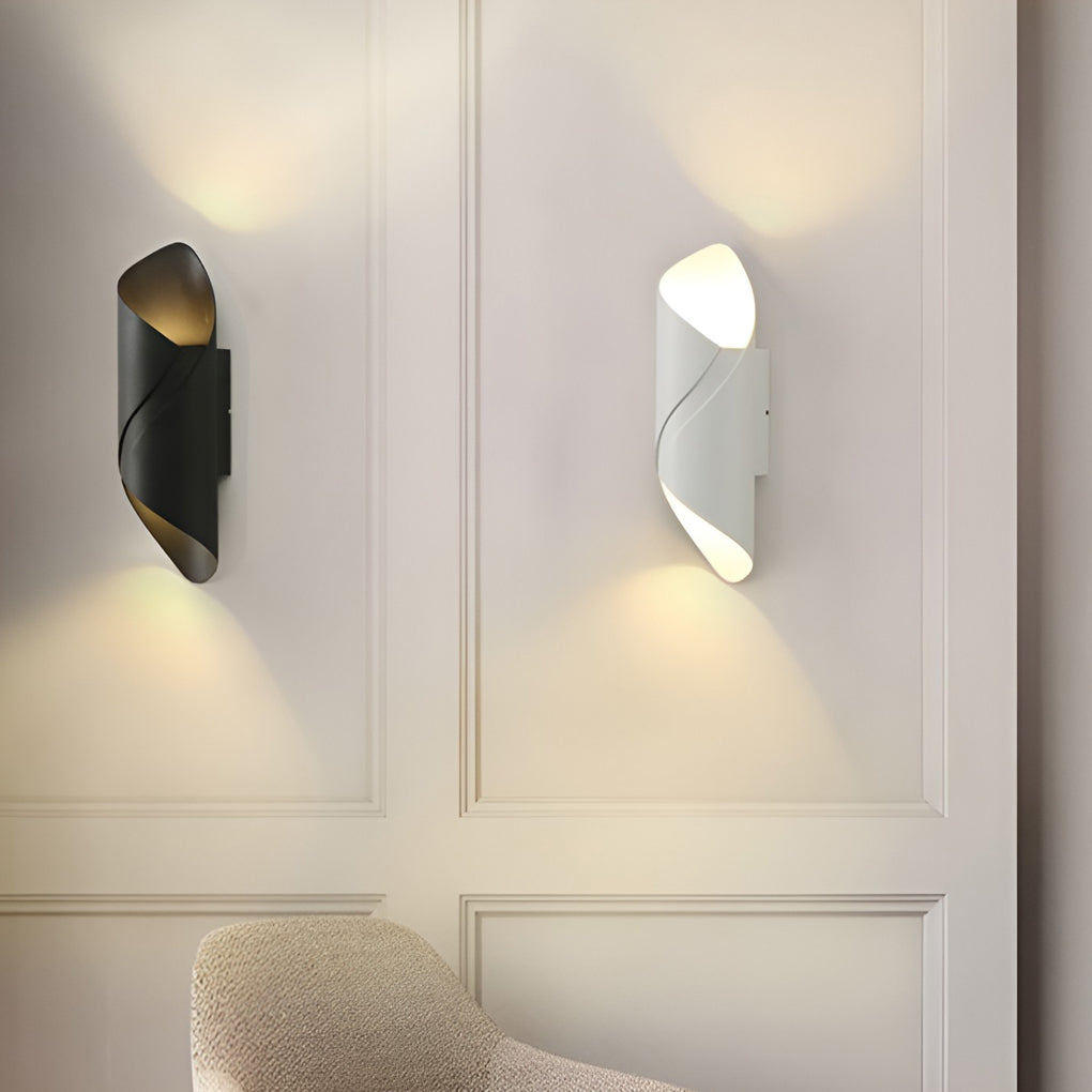 Modern Up/Down Outdoor Wall Sconce — Aluminum & Glass, LED 10W, IP66 Weatherproof, 3"W × 11"H
