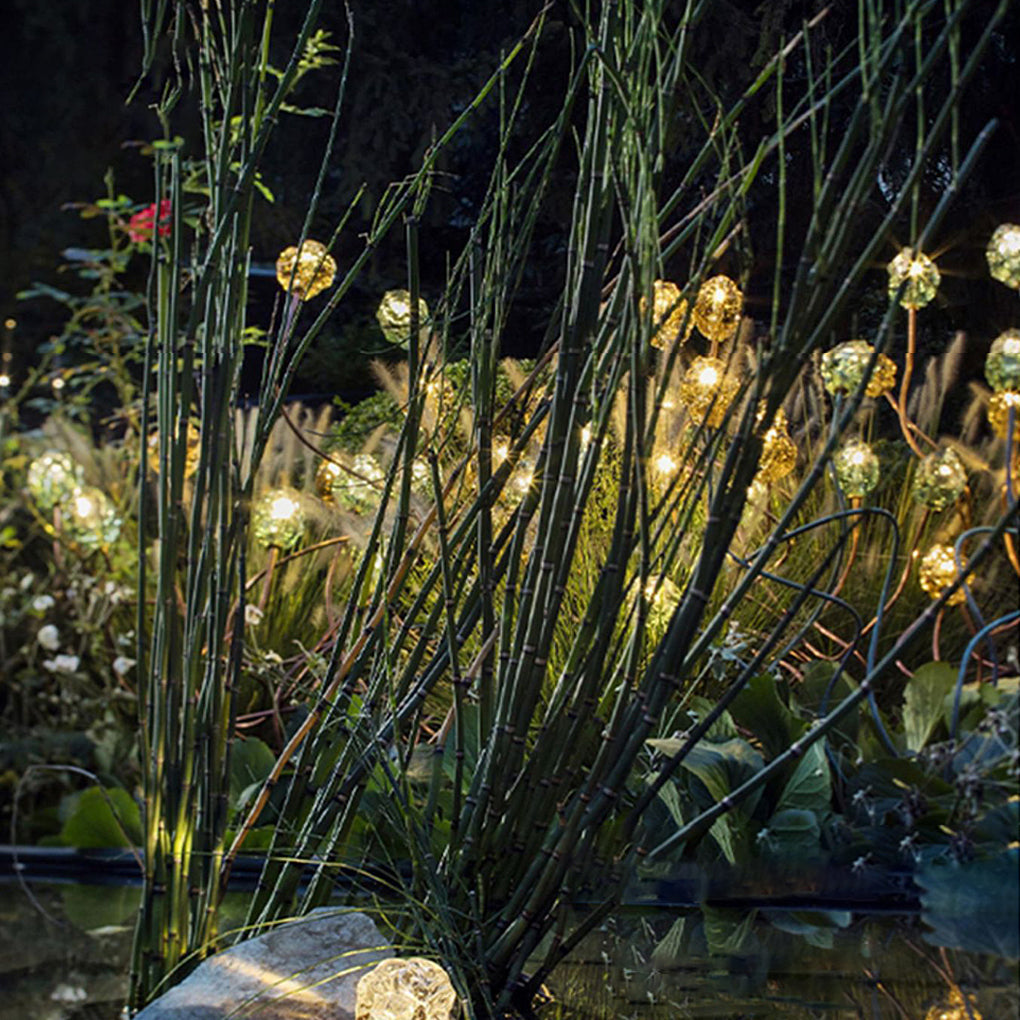 Flower Bud LED Lawn Light — Stainless Steel & Glass, Apple and Grape Designs, 10W, IP65, 24V Warm White (3000K)