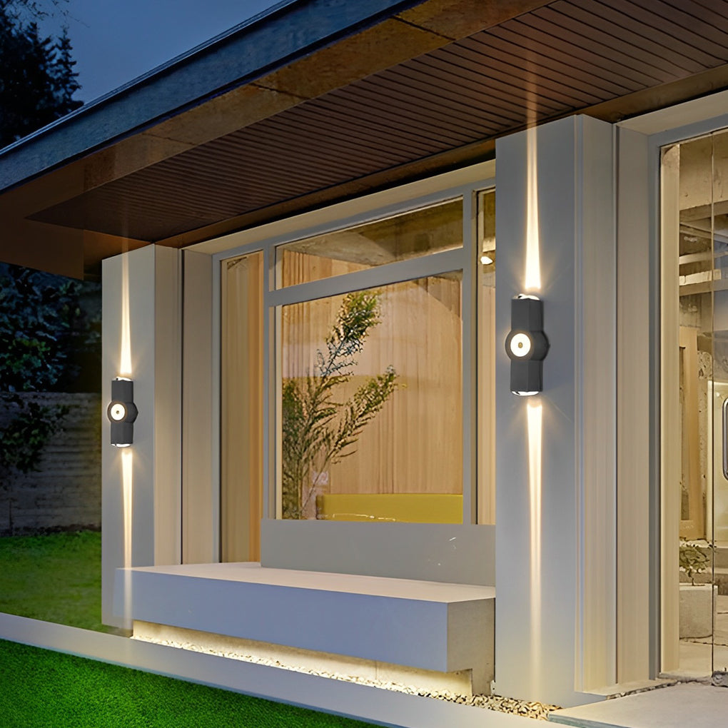 Up/Down Outdoor Wall Washer Sconce — Aluminum, LED, Waterproof, 2-, 3-, or 4-Light