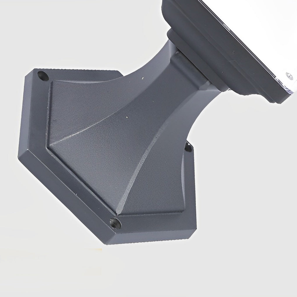 Retro Square Solar Fence Post Light — Matte Black Aluminum, LED, IP65, 3000K / 6000K, 12" × 12" × 18"