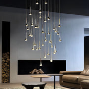 Raindrop Mini Pendant Light — Metal, 1-Light LED 5W, 3.35" W, Black / Gold / Chrome