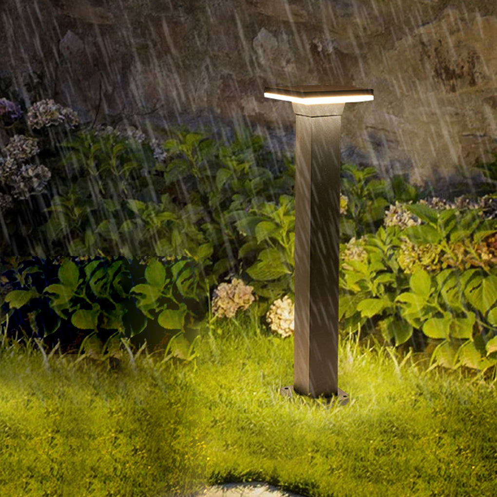 waterproof led landscape lighting outdoor minimalist round and square lawn lamps