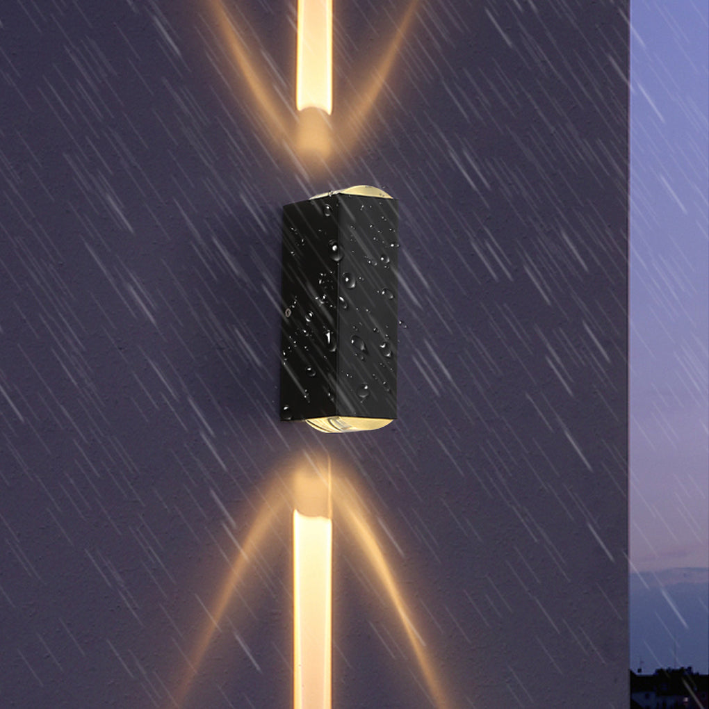 Up/Down Outdoor Wall Sconce — Die-Cast Aluminum, LED 3000K, IP Waterproof, 7.1" H