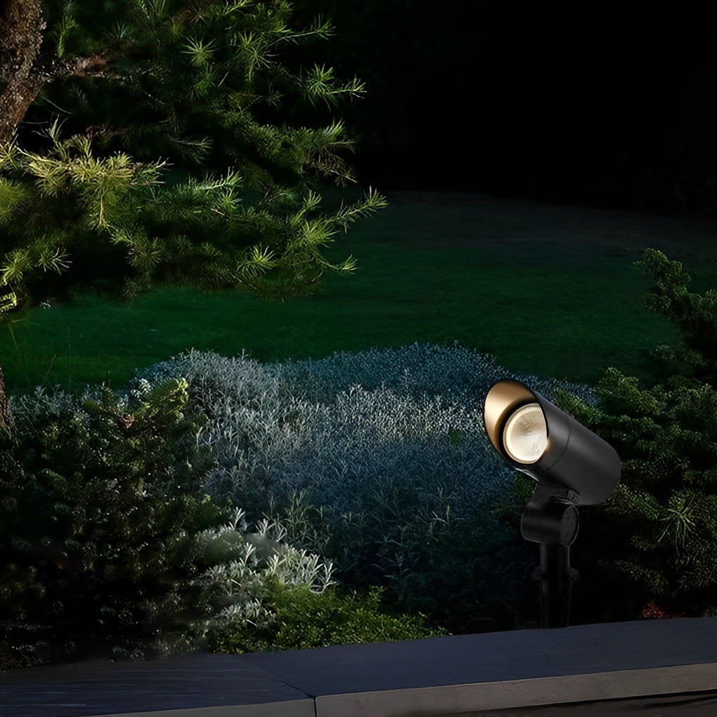 Modern Black LED Outdoor Landscape Spotlight — Aluminum, 10W / 20W, 3000K, IP Waterproof, 24° Beam