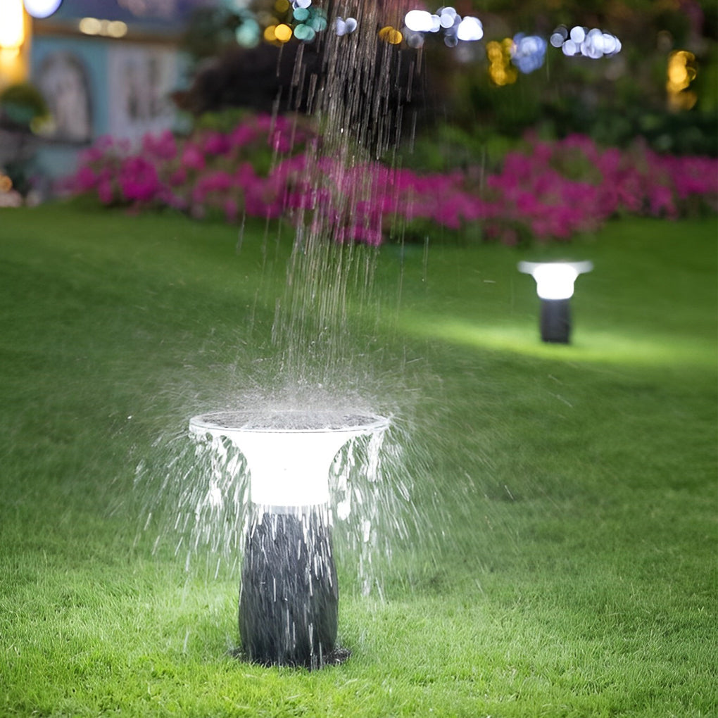 Modern Solar LED Bollard Path Light — Die-Cast Aluminum, 3.5W, 360° Illumination, Black