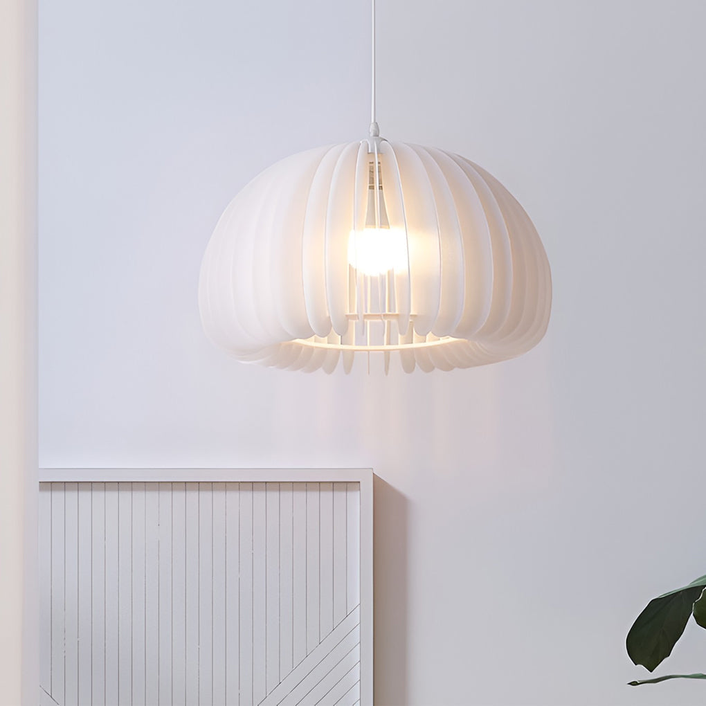 Lantern Pendant Light — Acrylic & Iron, White, 16W E27, 3-Step Dimming (3000K/4500K/6000K)
