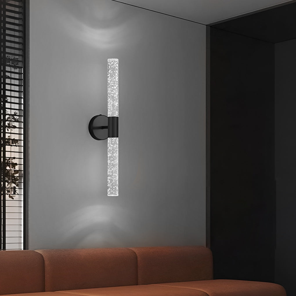 Cylinder Up/Down Wall Sconce — Iron and Acrylic, 14W LED, 3000K/6000K, 20.1" Height
