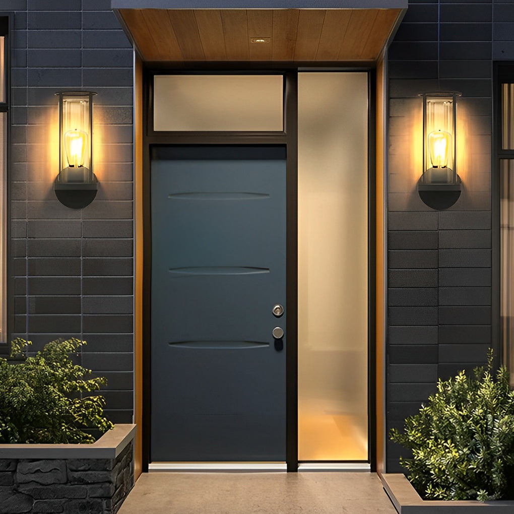 Minimalist Round Outdoor Light — Stainless Steel & Acrylic, E27, IP65, Wall or Post Mount