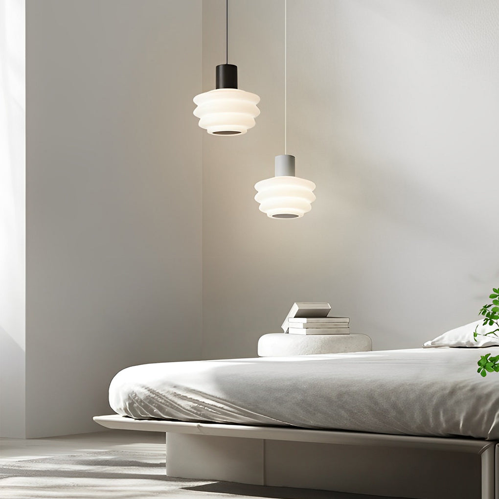 Minimalist Mini Pendant Light — Iron, 6W, Three-Step Dimming (3000K/4500K/6000K), 7" Diameter