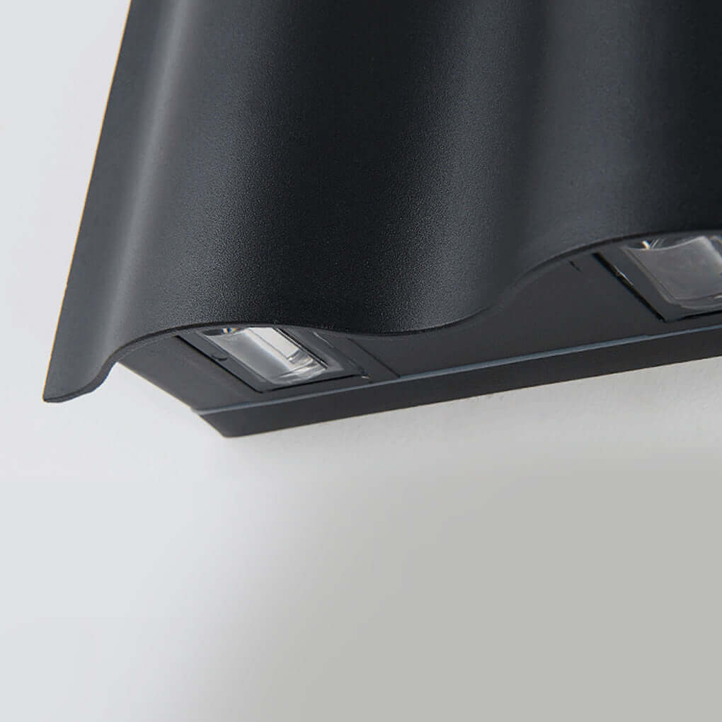 cool led wave wall sconces for outdoor use up and down wall mounted lights