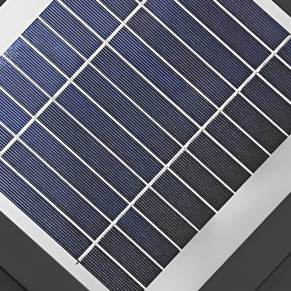 Waterproof Solar LED Fence Post Lamp with Square Crystal Glass Ball