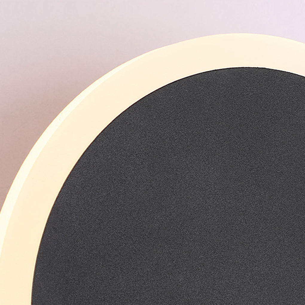 Round Rotatable LED Wall Sconce — Iron and Acrylic, 7W, 3000K / 6000K, 6" Diameter